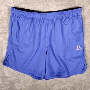 Reebok Athletic Shorts Mens 3XL Blue Excellent Ripstop Mesh Training Gym Workout